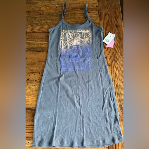 NWT Pink Floyd Women's Gray Bodycon Dress Size Medium - Picture 2 of 2
